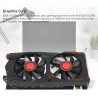 GPU -Grafikkarte, 6 GB GDDR5 192bit Double Fan Graphics Card für Gaming, Computergrafikkarten Unterstützt DVI VGA HD Multimedia