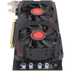 GPU -Grafikkarte, 6 GB GDDR5 192bit Double Fan Graphics Card für Gaming, Computergrafikkarten Unterstützt DVI VGA HD Multimedia