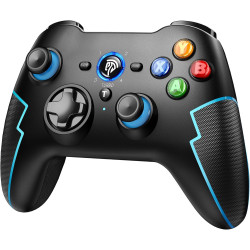EasySMX Wireless PC Controller, Controller PC Bluetooth mit Hall-Trigger & Dual Vibration & Turbo Funktion, kompatibel mit PC/
