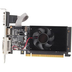 GT610 2 GB Grafikkarte mit HDMI VGA DVI Anschluss, PCI Express X16 1.1 Schnell Kühlende 64 Bit Grafikkarte für Desktop Computer.