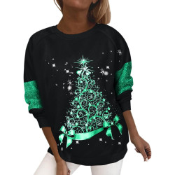 Generisch Sweatshirts für Damen Oberteile Damen elegant gemütliche warme langärmelig V-Ausschnitt Atmungsaktiv Sport Oberteile
