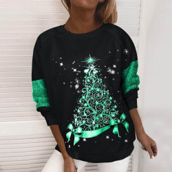 Generisch Sweatshirts für Damen Oberteile Damen elegant gemütliche warme langärmelig V-Ausschnitt Atmungsaktiv Sport Oberteile