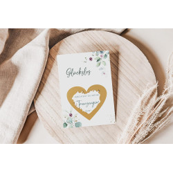 Joli Coon 25 Rubbellose selber machen - Personalisierte Geschenke oder Gutschein Karte Geburtstag - Valentinstags-Karte AI