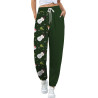 Generisch Jogginghose Damen Sporthose Lang Baumwolle Trainingshose Sweathose High Waist mit Streifen für Sport Yoga Gym