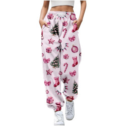 Generisch Jogginghose Damen Sporthose Lang Baumwolle Trainingshose Sweathose High Waist mit Streifen für Sport Yoga Gym