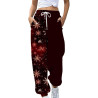 Generisch Jogginghose Damen Sporthose Lang Baumwolle Trainingshose Sweathose High Waist mit Streifen für Sport Yoga Gym