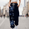 Generisch Jogginghose Damen Sporthose Lang Baumwolle Trainingshose Sweathose High Waist mit Streifen für Sport Yoga Gym