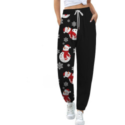 Generisch Jogginghose Damen Sporthose Lang Baumwolle Trainingshose Sweathose High Waist mit Streifen für Sport Yoga Gym
