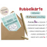 KuschelICH Rubbelkarte Gutschein zum Selbstbeschriften – Kreative Geschenkidee für Geburtstag, Weihnachten, Valentinstag – A6