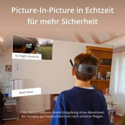 DJI Goggles 3, FPV Goggles mit atemberaubenden Micro-OLED Bildschirmen, immersives Flugerlebnis, O4 HD Videoübertragung,