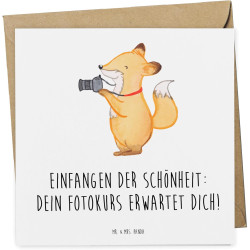 Mr. & Mrs. Panda Geschenkgutschein Fotokurs Schönheit - Fotografie lernen, Schnappschüsse, Gutschein Karte, kreative Fotografie,