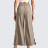HXRYPG Musselin Hose Damen Weites Bein Sommerhose Leicht Schlupfhose Elegant Stoffhose Baggy Freizeithose Teenager Mädchen