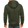 Hoodie Herren Sweatjacke Male Kapuzenpullover mit Reißverschluss Classic Pullover mit Kapuze Einfarbig Sweatshirt Basic