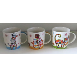 b + d Becher 'Peppino' New Bone China, 3 Stck., 3-fach, 0,28 l, Porzellan, Tasse, Schüssel, 280 ml, Haushalt
