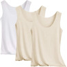 3er Pack Tank Top Damen Unterhemd Stretch Basic Tops Ärmellos Sommer Unterwäsche Hemden Enges Top Leicht Tanktop Sport