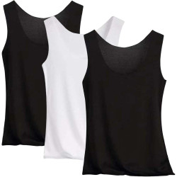 3er Pack Tank Top Damen Unterhemd Stretch Basic Tops Ärmellos Sommer Unterwäsche Hemden Enges Top Leicht Tanktop Sport