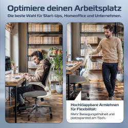 CLOUVOU SmartSeat Bürostuhl Ergonomisch [TESTSIEGER] Schreibtischstuhl 100% individuell einstellbar | Büro Stuhl & Gaming Stuhl