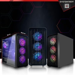 SYSTEMTREFF Basic Gaming Komplett PC Set AMD Ryzen 5 PRO 5655G 6x4.4GHz | AMD RX Vega 7 4K DX12 | 1TB M.2 NVMe | 32GB DDR4 RAM |