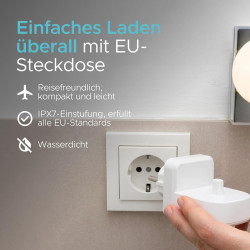 ProofVision Elektrisches Zahnbürsten-Wandladegerät für EU-Steckdose für Oral-B/Braun Modellen (außer IO-reihn und