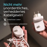 ProofVision Elektrisches Zahnbürsten-Wandladegerät für EU-Steckdose für Oral-B/Braun Modellen (außer IO-reihn und