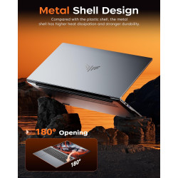 ACEMAGIC 17.3 Zoll Laptop,16GB DDR4 512GB SSD Notebook,N-97 Prozessor bis zu 3.6GHz Laptop Computer,WiFi, BT5.0, 3*USB3.2,180°