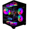 Gaming PC Phantom Black | NVIDIA RTX 3050 | SSD | Intel 10 Core | RGB Lüfter mit Fernbedienung | Luftkühlung | 700W | WLAN 5 |