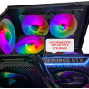 Gaming PC Phantom Black | NVIDIA RTX 3050 | SSD | Intel 10 Core | RGB Lüfter mit Fernbedienung | Luftkühlung | 700W | WLAN 5 |