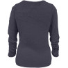 Generisch Pullover Damen Winter Fleece Flauschig Pulli Fleecepullover Lang Weich Langarmshirt Rundhalsausschnitt Warm Sweatshirt