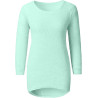 Generisch Pullover Damen Winter Fleece Flauschig Pulli Fleecepullover Lang Weich Langarmshirt Rundhalsausschnitt Warm Sweatshirt