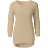 Generisch Pullover Damen Winter Fleece Flauschig Pulli Fleecepullover Lang Weich Langarmshirt Rundhalsausschnitt Warm Sweatshirt