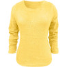 Generisch Pullover Damen Winter Fleece Flauschig Pulli Fleecepullover Lang Weich Langarmshirt Rundhalsausschnitt Warm Sweatshirt