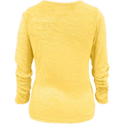 Generisch Pullover Damen Winter Fleece Flauschig Pulli Fleecepullover Lang Weich Langarmshirt Rundhalsausschnitt Warm Sweatshirt