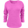 Generisch Pullover Damen Winter Fleece Flauschig Pulli Fleecepullover Lang Weich Langarmshirt Rundhalsausschnitt Warm Sweatshirt