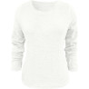 Generisch Pullover Damen Winter Fleece Flauschig Pulli Fleecepullover Lang Weich Langarmshirt Rundhalsausschnitt Warm Sweatshirt
