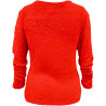 Generisch Pullover Damen Winter Fleece Flauschig Pulli Fleecepullover Lang Weich Langarmshirt Rundhalsausschnitt Warm Sweatshirt