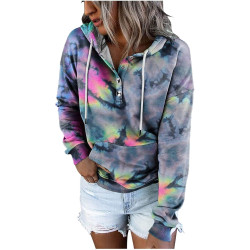Generisch 2024 Kapuzenpullover für Damen gemütliche warme Zipper Sweatjacke mit Kapuze lang Leichte Sweatjacke weiche Sweatshirt