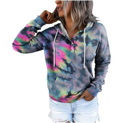 Generisch 2024 Kapuzenpullover für Damen gemütliche warme Zipper Sweatjacke mit Kapuze lang Leichte Sweatjacke weiche Sweatshirt