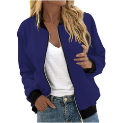 Generisch Softshelljacke Für Damen Winterjacke Bluse Mantel Baseball Top Kurzmantel Creme