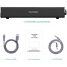 Soundbar Bluetooth-Lautsprecher, kabelgebundener und drahtloser 20-W-Heimkino-Bluetooth-Lautsprecher