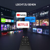 Aubor Mentech Beamer, Mini Beamer mit WLAN und Bluetooth, 180° tragbarer Projektor, 1080P-Unterstützung, 150‘’ Smart-Projektor