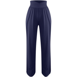 HXRYPG Weite Hose Damen Yogahose mit Taschen Elegant Jogginghose High Waist Stoffhose Teenager Mädchen Casual Schlupfhose