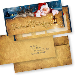 tatmotive Geschenkgutscheine Weihnachten Nordpol Express 50 Stück mit Umschlag - Gutscheine Gutscheinkarten Weihnachten für