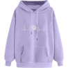 Damen Hoodie Elegant Sweatshirt mit Kapuze Fashion Motiv Kapuzenpullover Sport Pullover Frauen Langarm Oberteil Teenager Mädchen