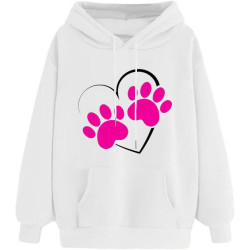 Damen Hoodie Elegant Sweatshirt mit Kapuze Fashion Motiv Kapuzenpullover Sport Pullover Frauen Langarm Oberteil Teenager Mädchen