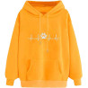 Damen Hoodie Elegant Sweatshirt mit Kapuze Fashion Motiv Kapuzenpullover Sport Pullover Frauen Langarm Oberteil Teenager Mädchen