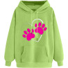 Damen Hoodie Elegant Sweatshirt mit Kapuze Fashion Motiv Kapuzenpullover Sport Pullover Frauen Langarm Oberteil Teenager Mädchen