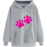 Damen Hoodie Elegant Sweatshirt mit Kapuze Fashion Motiv Kapuzenpullover Sport Pullover Frauen Langarm Oberteil Teenager Mädchen
