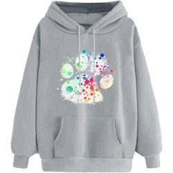Damen Hoodie Elegant Sweatshirt mit Kapuze Fashion Motiv Kapuzenpullover Sport Pullover Frauen Langarm Oberteil Teenager Mädchen