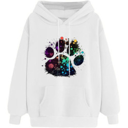 Damen Hoodie Elegant Sweatshirt mit Kapuze Fashion Motiv Kapuzenpullover Sport Pullover Frauen Langarm Oberteil Teenager Mädchen
