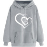 Damen Hoodie Elegant Sweatshirt mit Kapuze Fashion Motiv Kapuzenpullover Sport Pullover Frauen Langarm Oberteil Teenager Mädchen